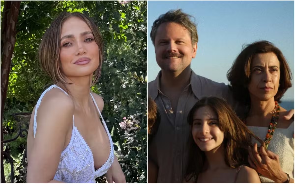 Montagem de fotos de Jennifez Lopez e protagonistas de Ainda Estou Aqui