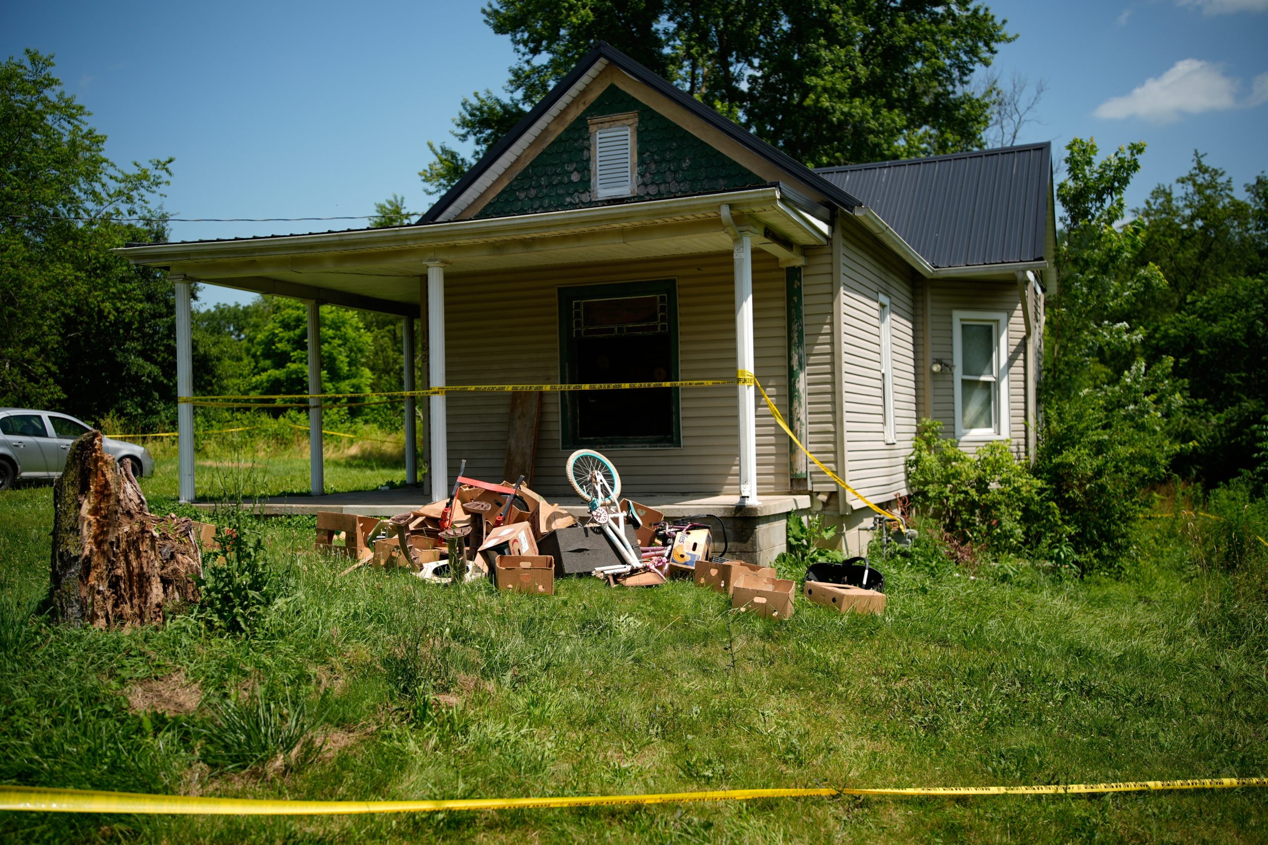 Casa onde 16 crianças foram resgatadas em Hamden, Ohio