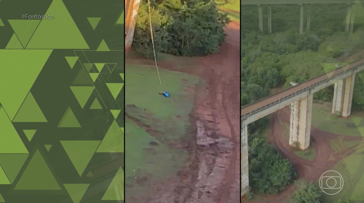 Criança de 9 anos com equipamento de rope jump