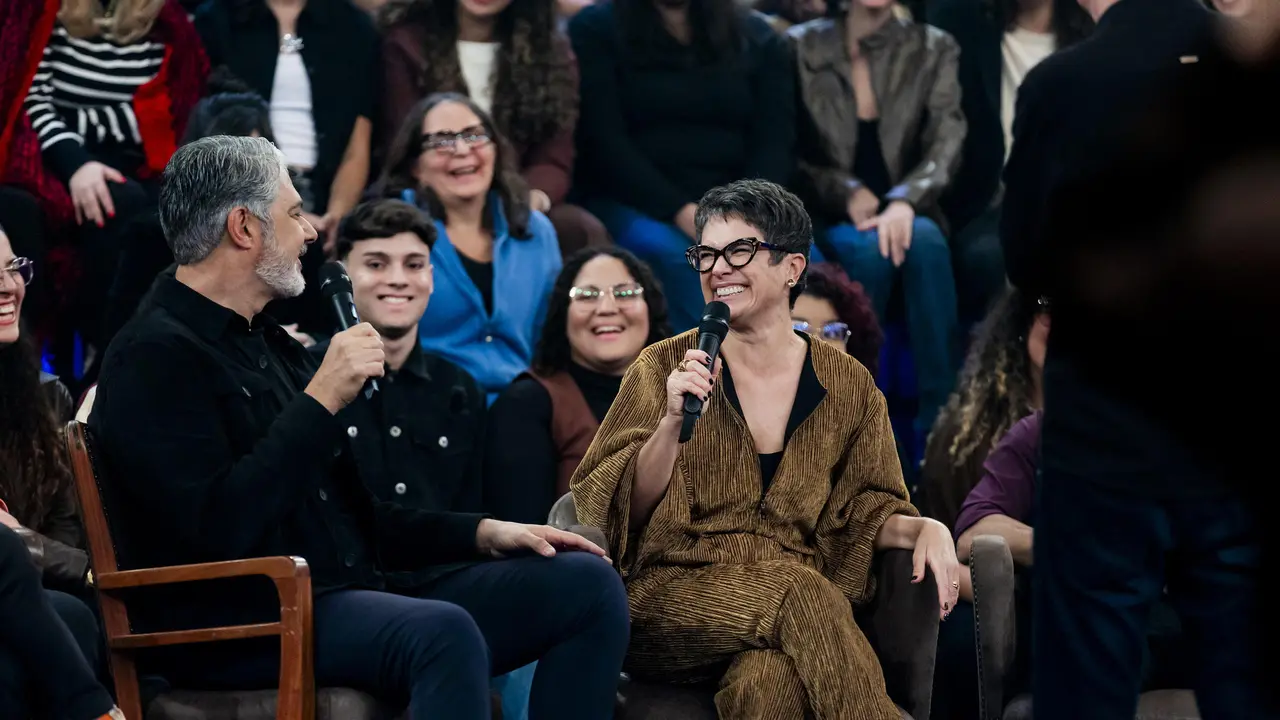William Bonner e Sandra Annenberg no Altas Horas