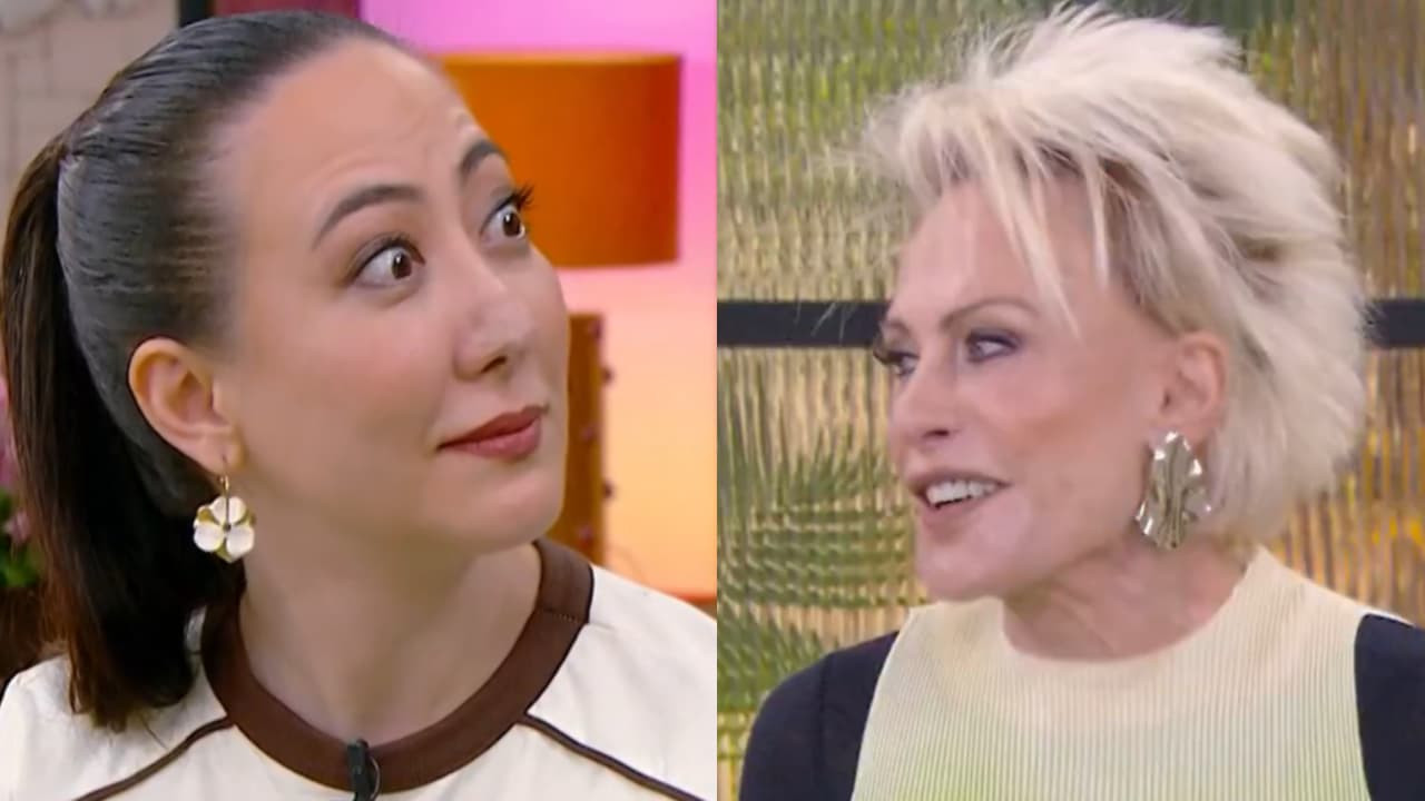 Ana Maria Braga no estúdio do Mais Você