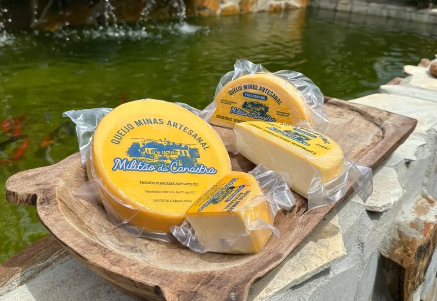 Queijo Minas Artesanal da marca Militão da Canastra