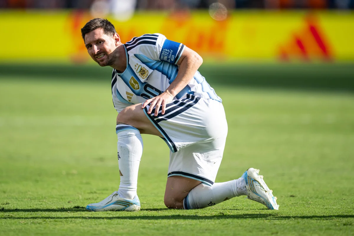 Jogadores da Argentina durante partida da Copa do Mundo