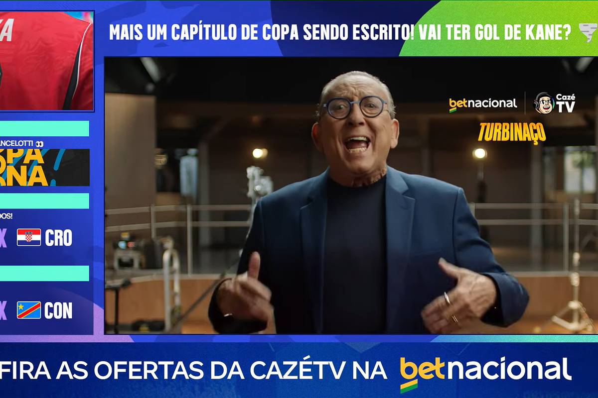 Propaganda de bet em transmissão da CazéTV