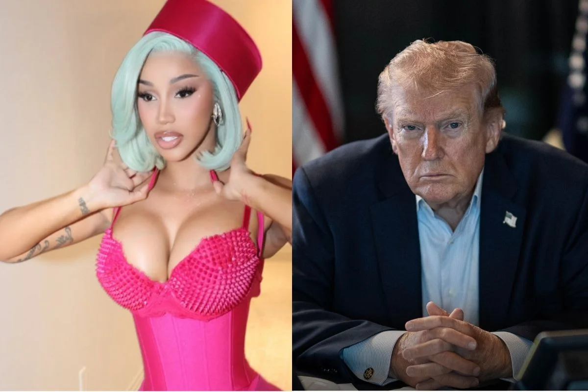 Cardi B usa biquíni com estampa da bandeira da República Dominicana