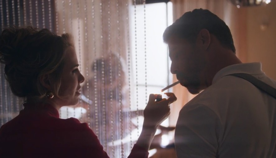 Letícia Colin e Cauã Reymond em cena de Jogada de risco