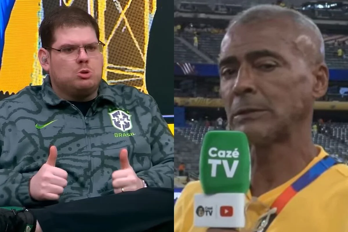 Romário ao lado de Casimiro Miguel