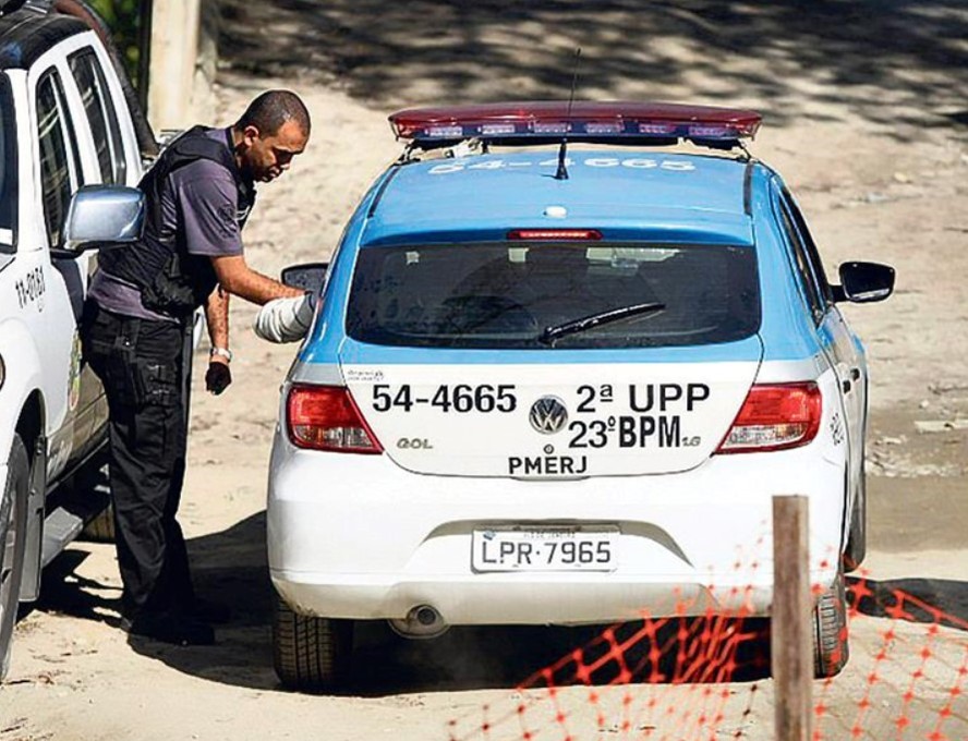Reconstituição do caso Amarildo na Rocinha em 2013