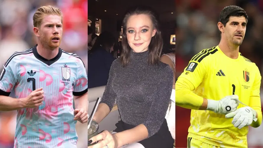 Kevin De Bruyne, Caroline Lijnen e Thibaut Courtois