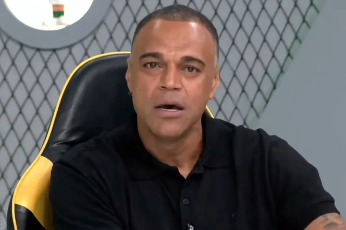 Denílson durante participação em programa de TV