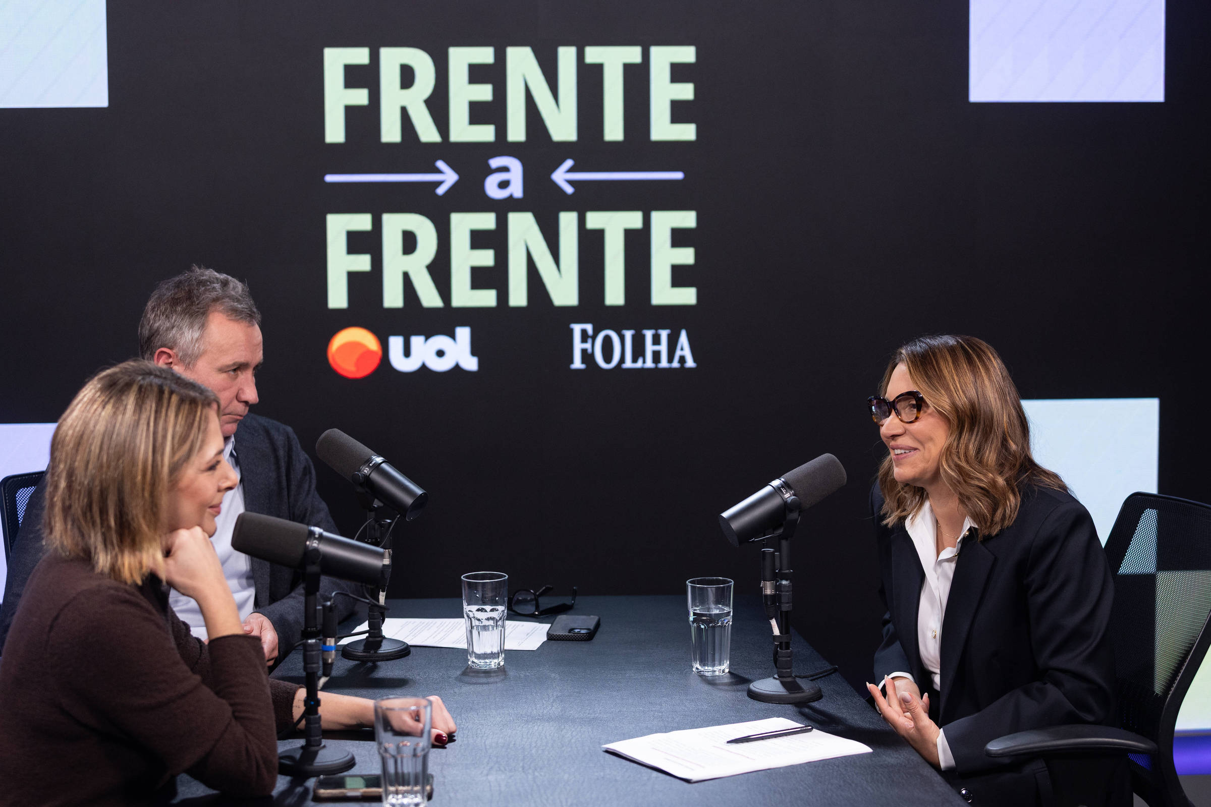 Janja Lula da Silva no programa Frente a Frente
