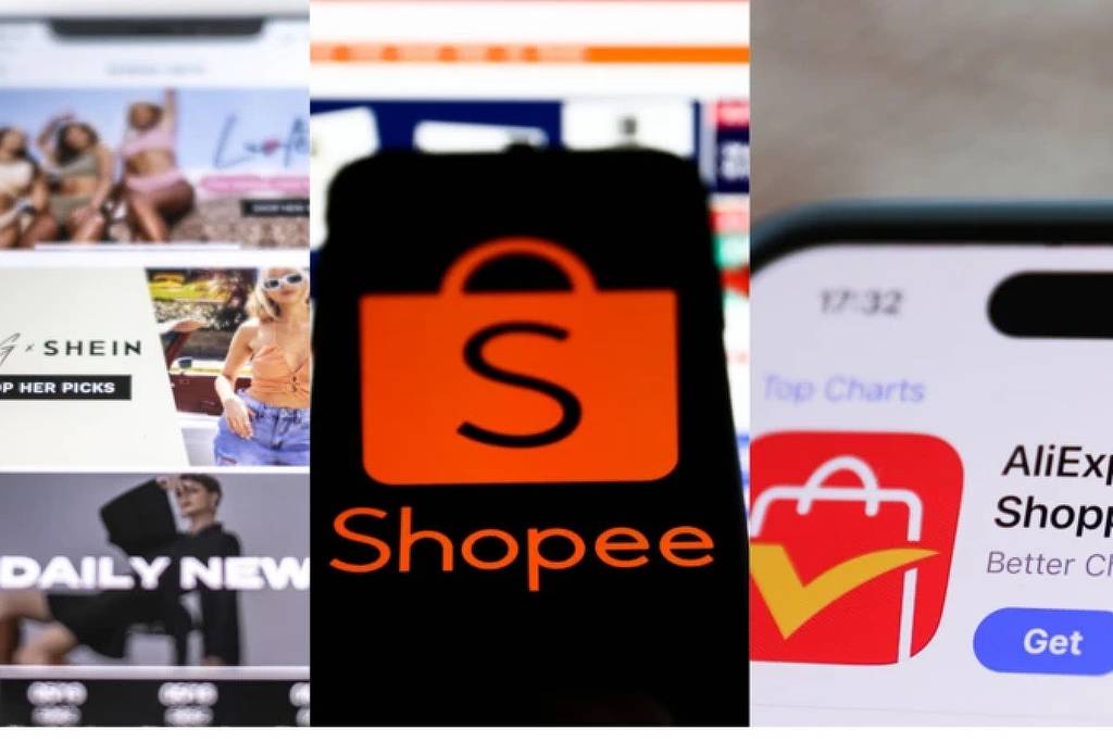 Plataformas de venda digitais em celulares