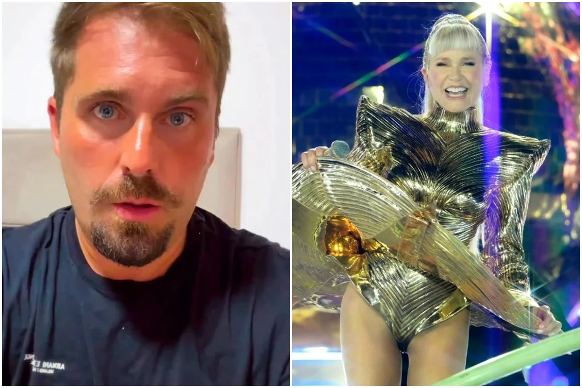Xuxa durante apresentação da turnê de despedida