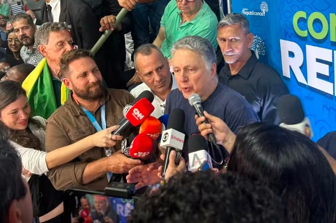 Anthony Garotinho durante evento político