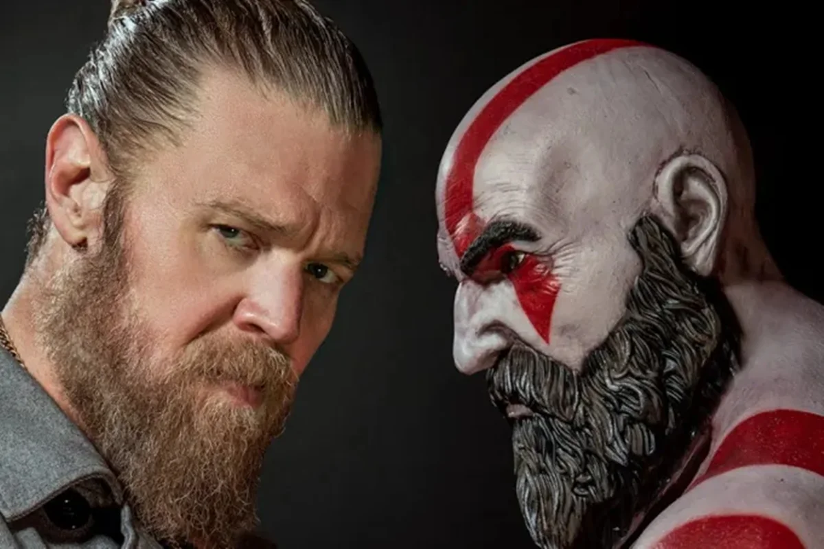 Ryan Hurst caracterizado como Kratos na série God of War