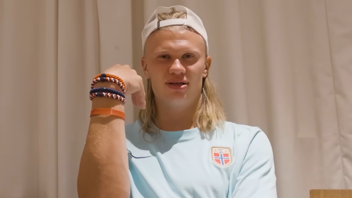 Haaland em vlog sobre a Copa do Mundo