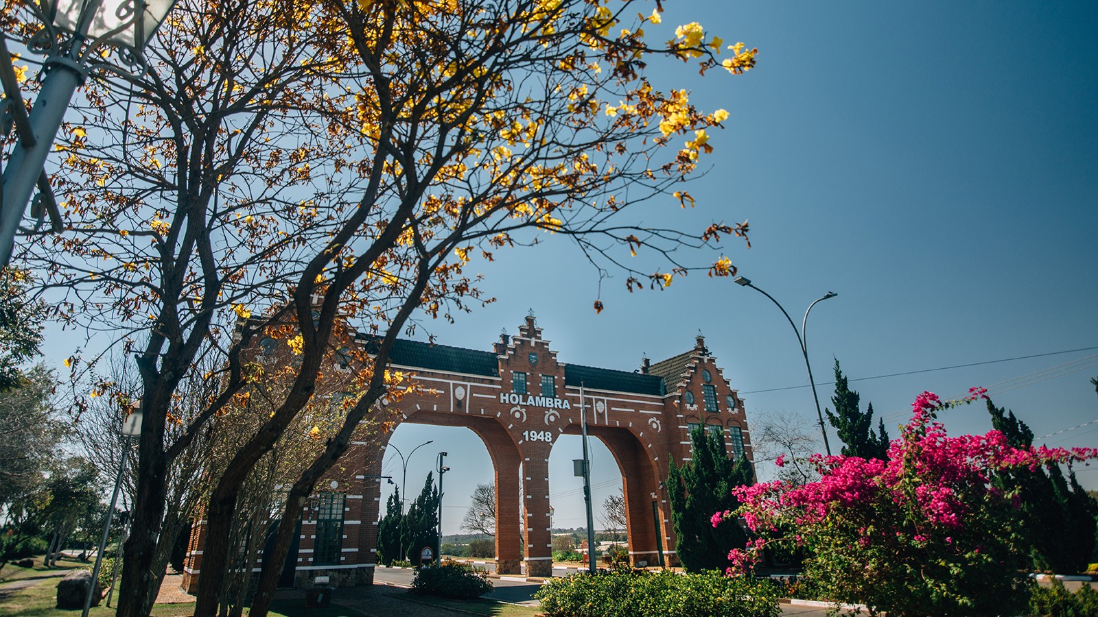 Portal Turístico de Holambra com arquitetura inspirada na Holanda