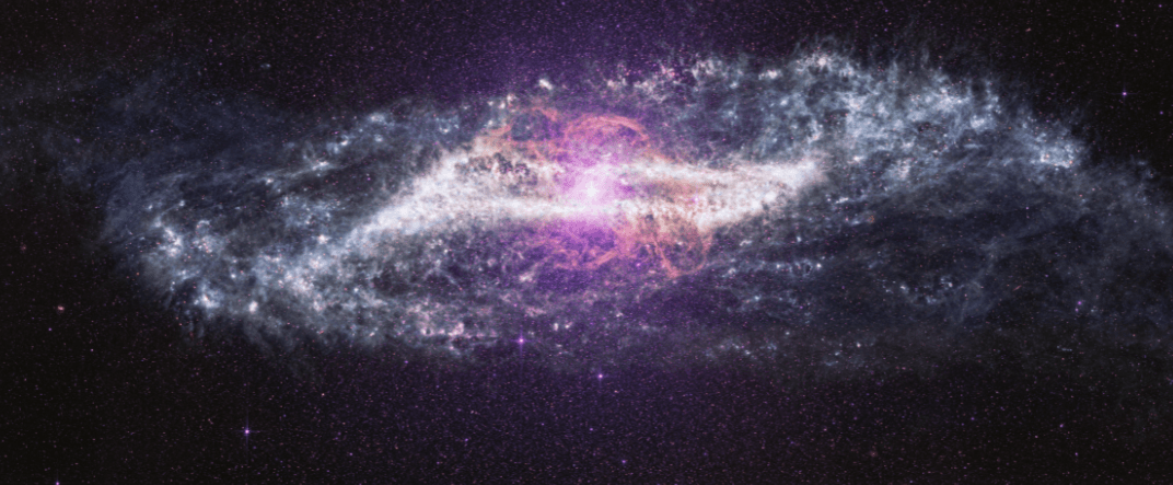 Galáxia Centaurus A observada pelo Telescópio Espacial James Webb