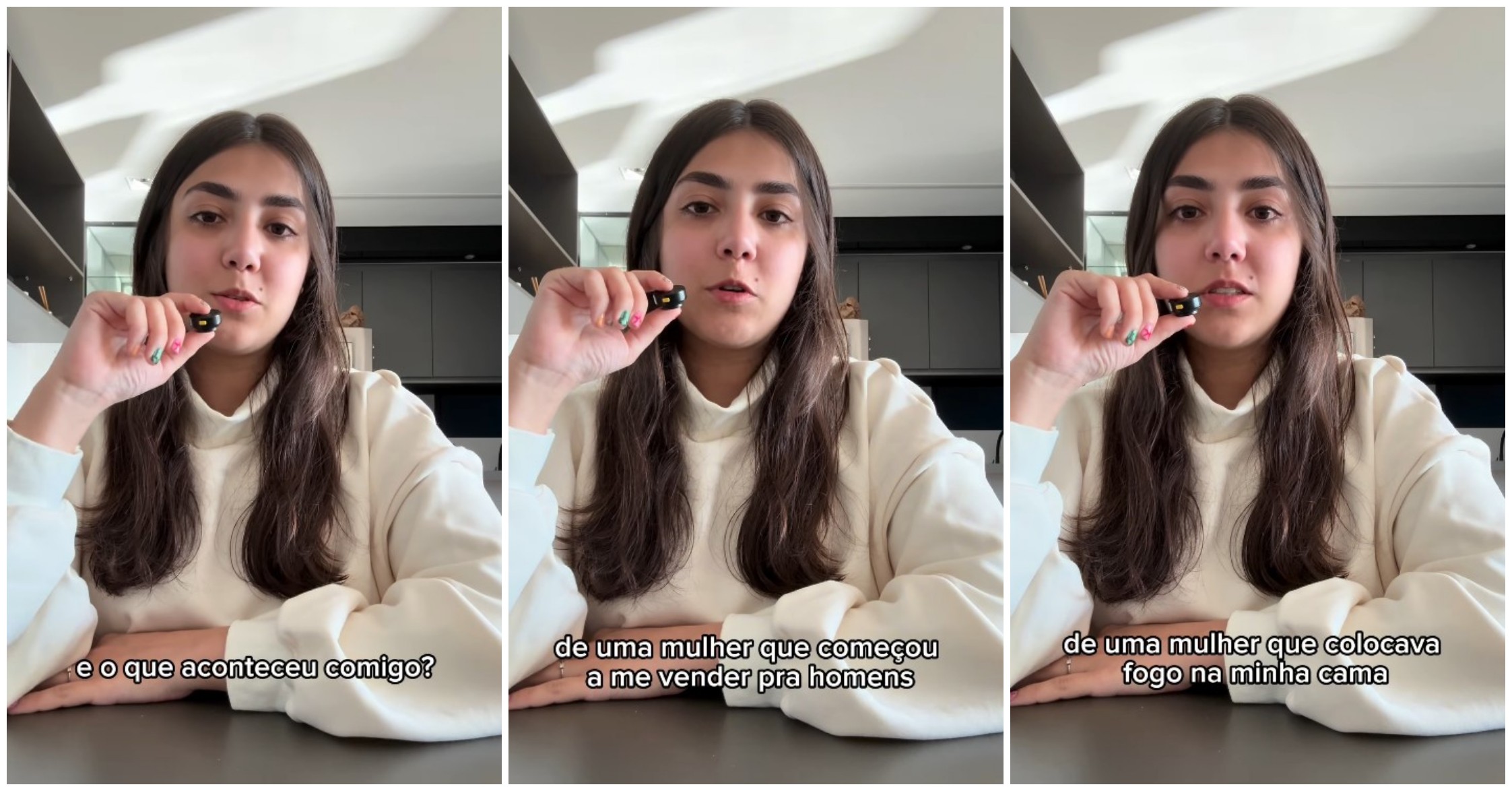 Heloísa Rodrigues em vídeo publicado nas redes sociais