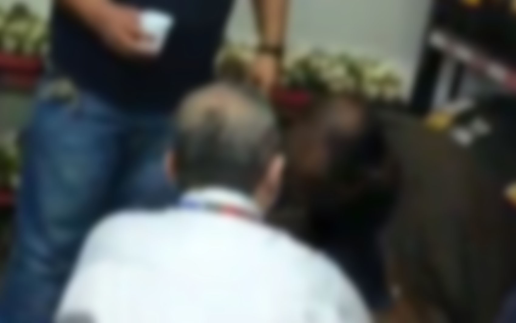 Luiz Carlos da Silva durante abordagem em supermercado de Limeira