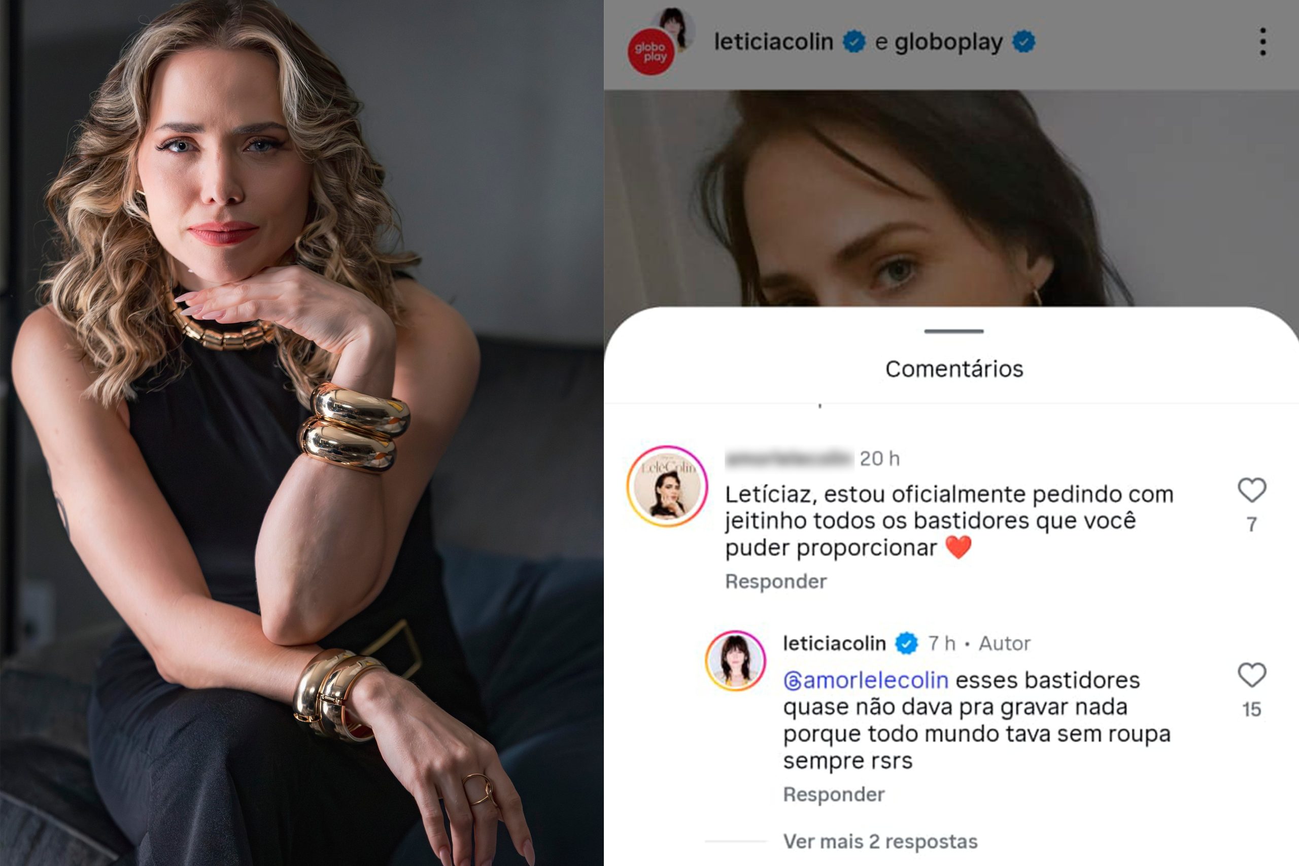 Letícia Colin caracterizada como Rita em Jogada de Risco