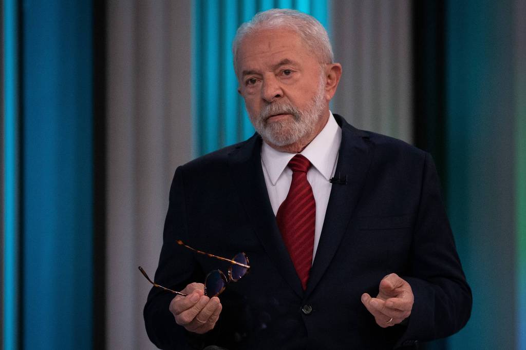 Lula durante debate da TV Globo na eleição de 2022