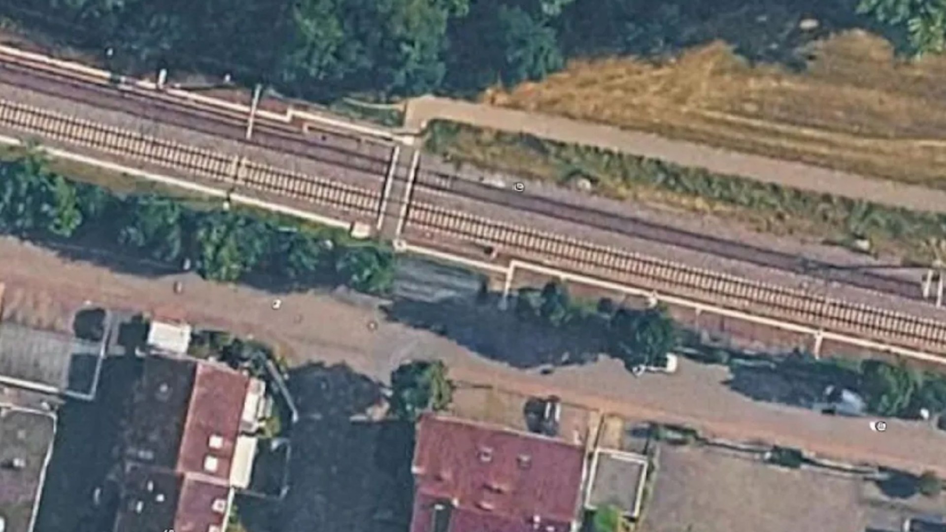 Cruzamento ferroviário em Leingarten, na Alemanha