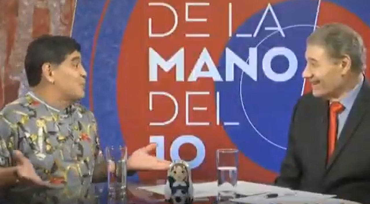 Diego Maradona em entrevista ao canal TeleSUR