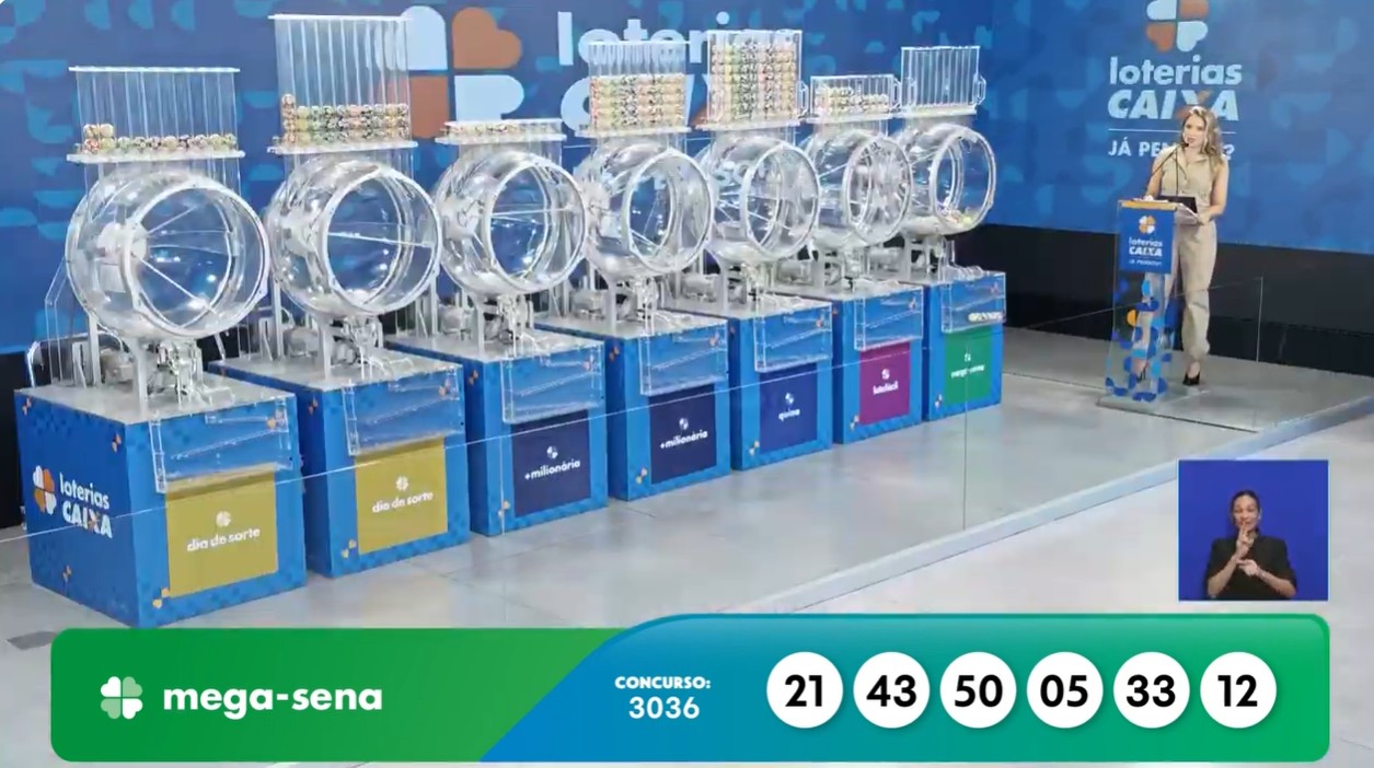 Bolas numeradas da Mega-Sena