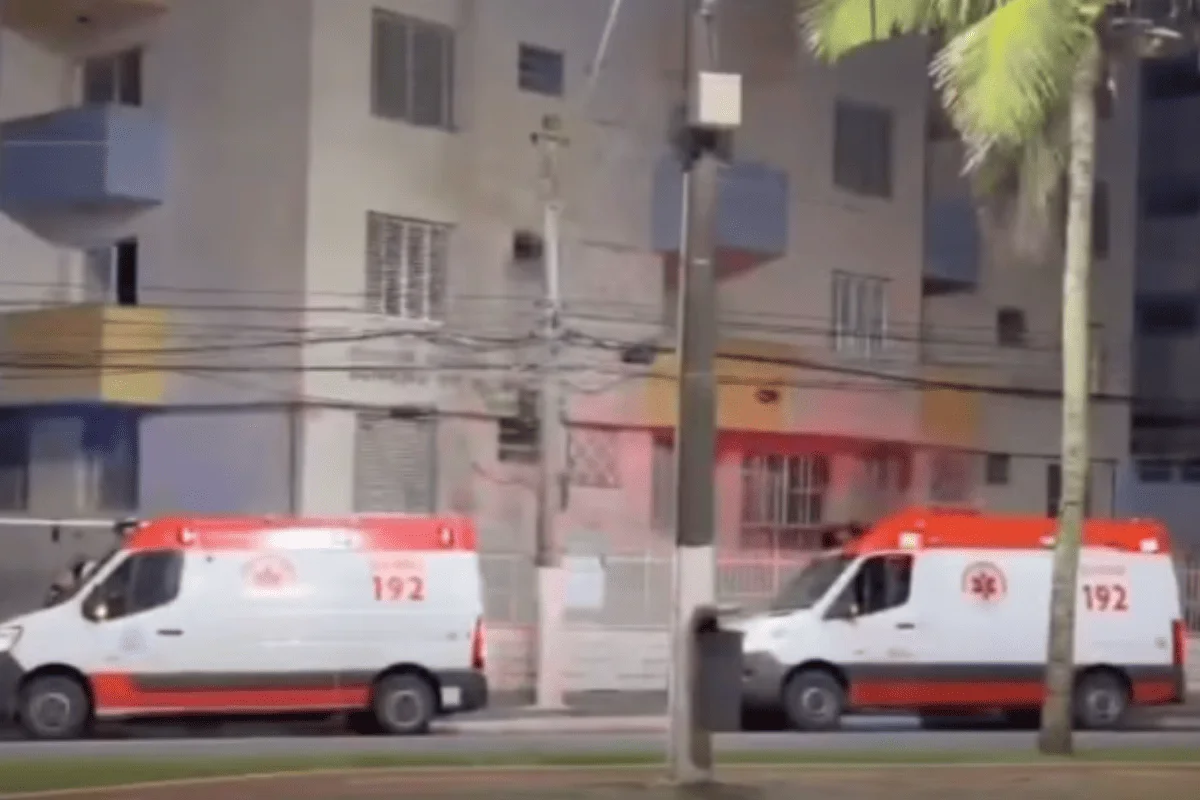 Prédio residencial em Praia Grande, no litoral de São Paulo