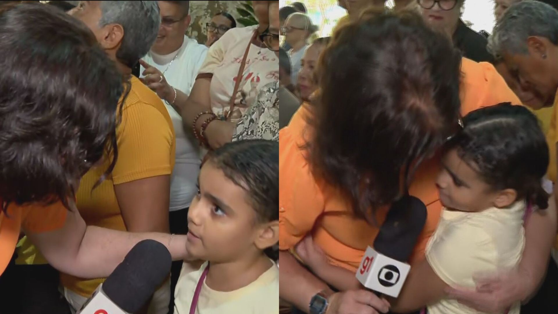 Menina de 8 anos durante entrevista na Festa do Carmo, no Recife