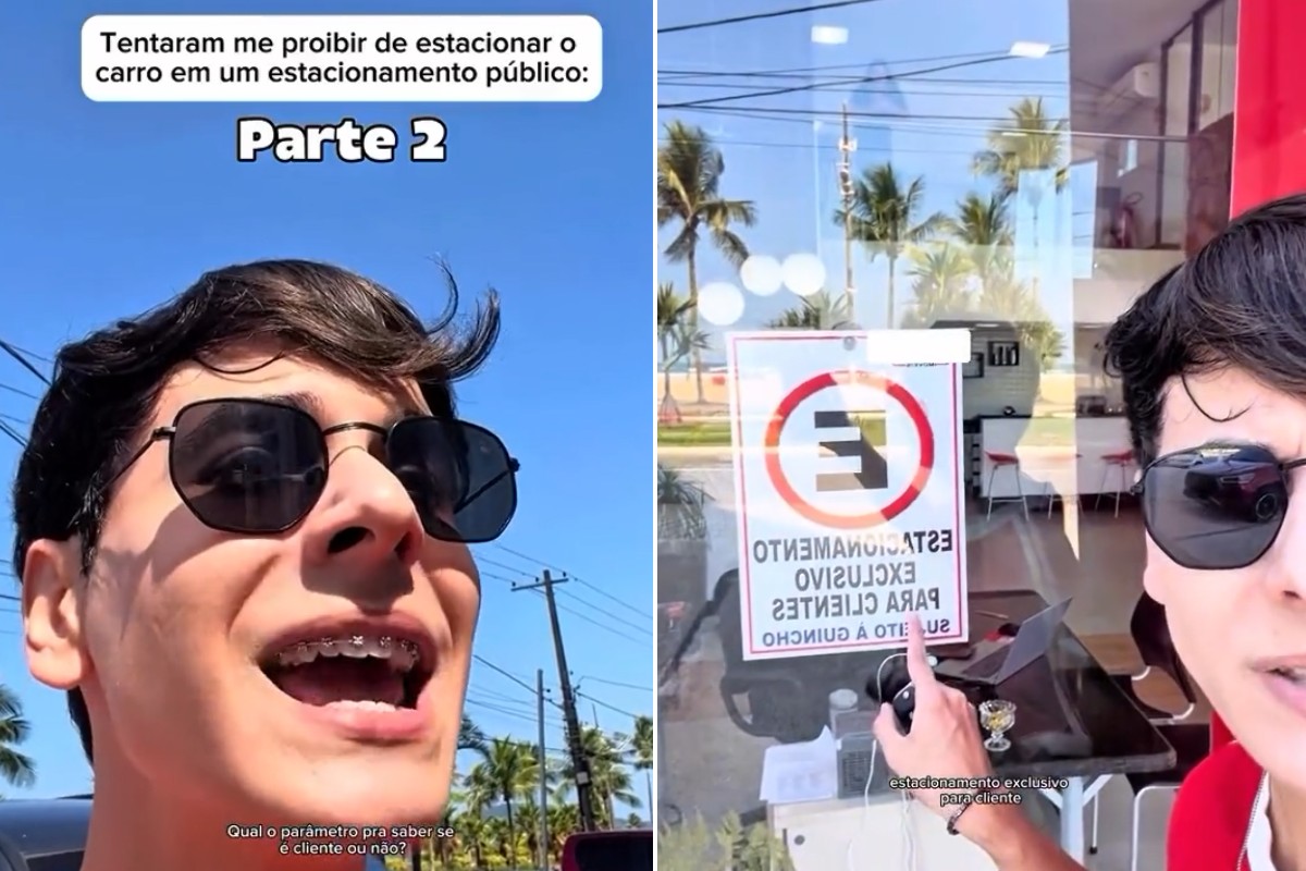 Gabriel Piccolo, conhecido como Menino da Lei, em vídeo nas redes sociais