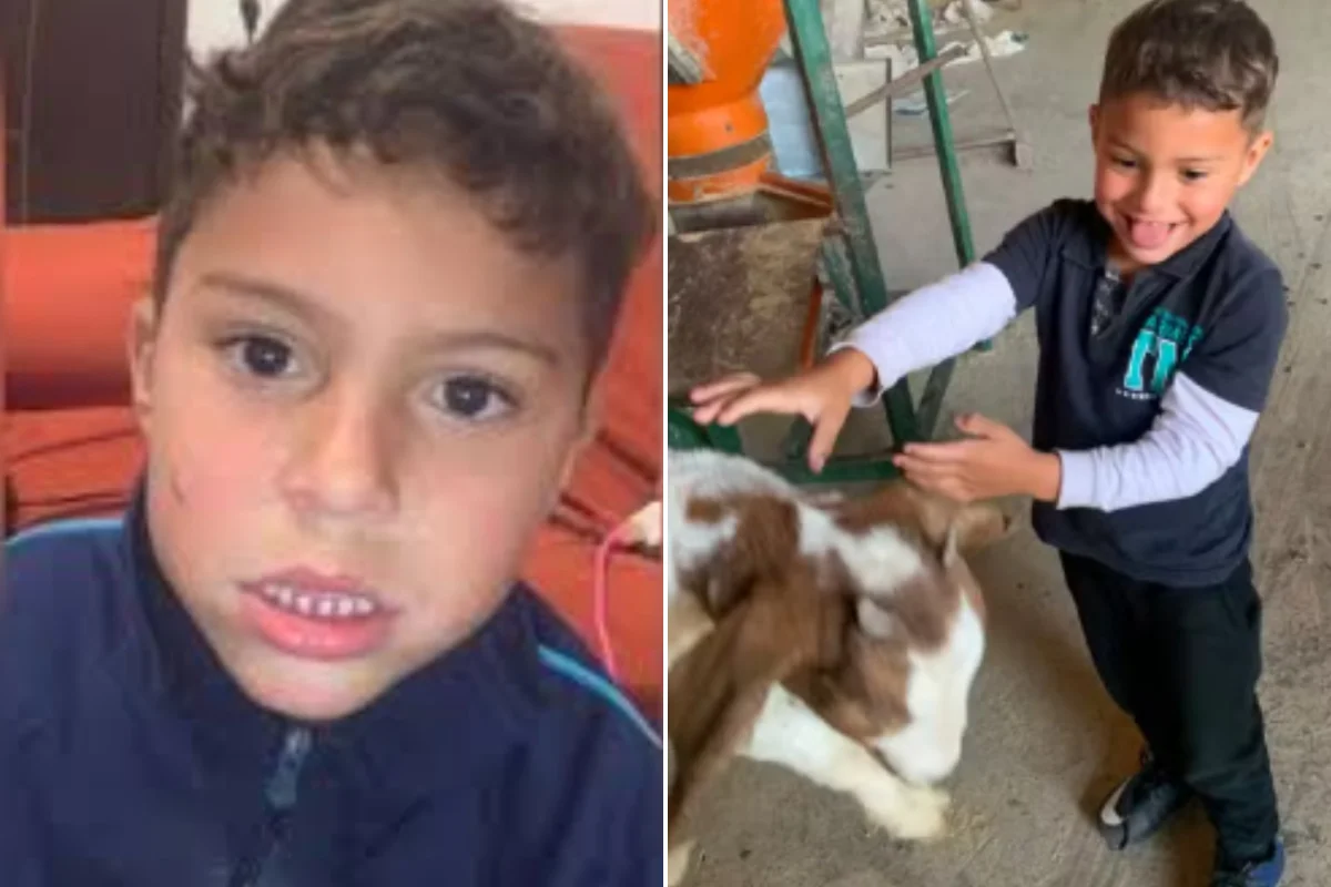 João Gabriel Ferreira dos Santos, menino de 5 anos
