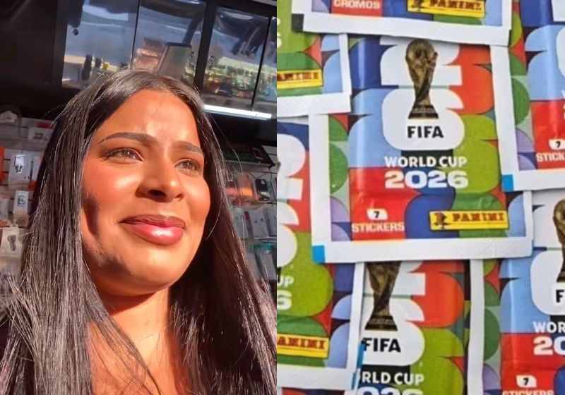 Menino em banca de jornal devolve pacotinho de figurinha da Copa