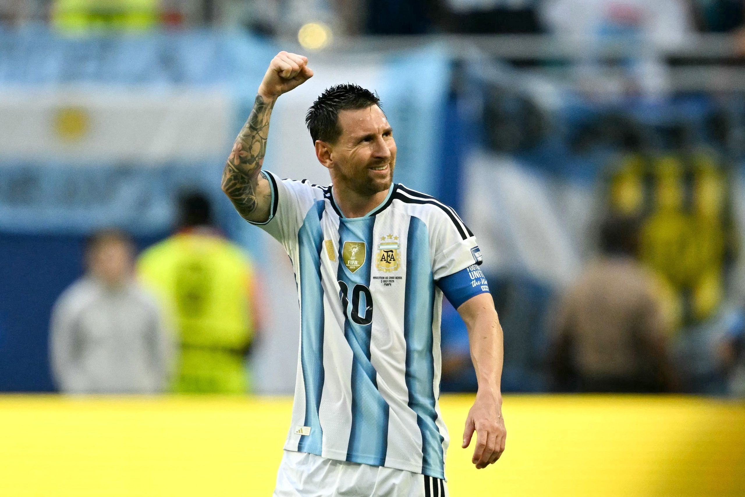 Lionel Messi em jogo da Argentina