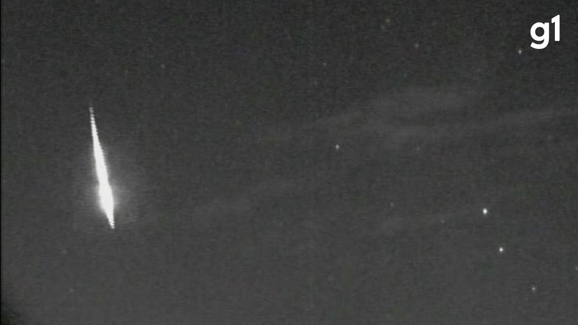 Clarão de meteoro no céu do Rio Grande do Sul