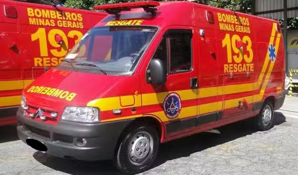 Viatura do Corpo de Bombeiros de Uberaba