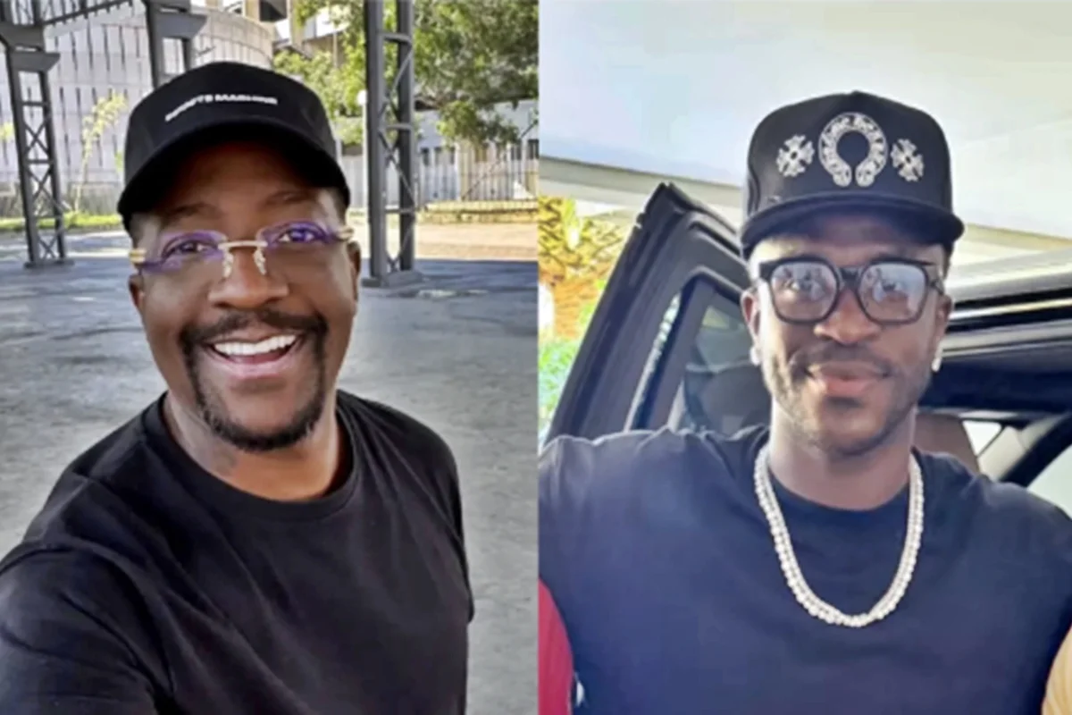 Vini Jr. e Mumuzinho em montagem compartilhada nas redes sociais