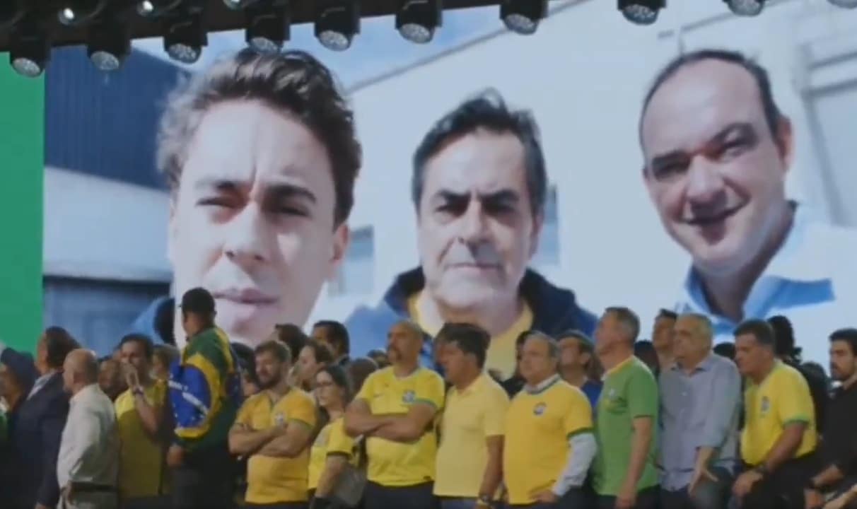 Nikolas Ferreira em vídeo enviado a uma convenção