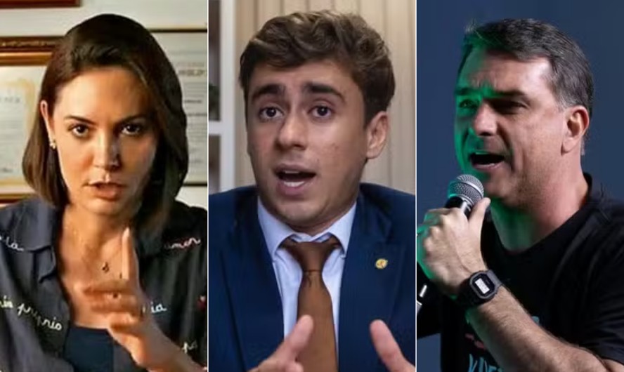 Nikolas Ferreira e Michelle Bolsonaro