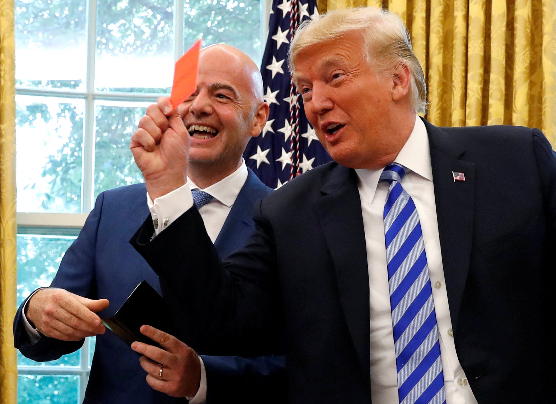 Gianni Infantino e Donald Trump