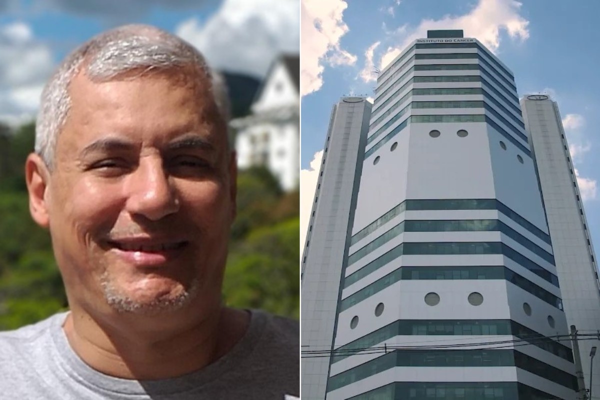 Eduardo da Silva durante tratamento contra linfoma