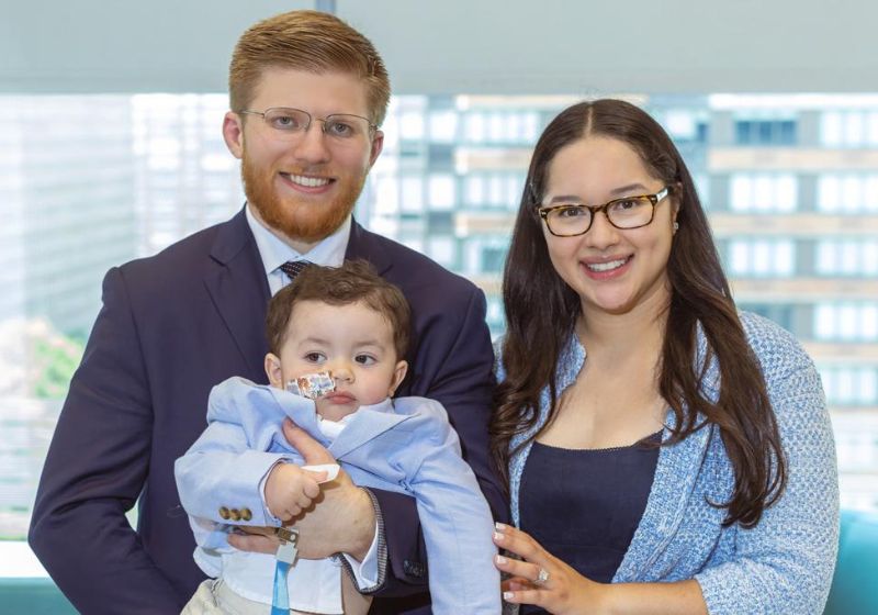 Brian Carstens com o filho Benjamin