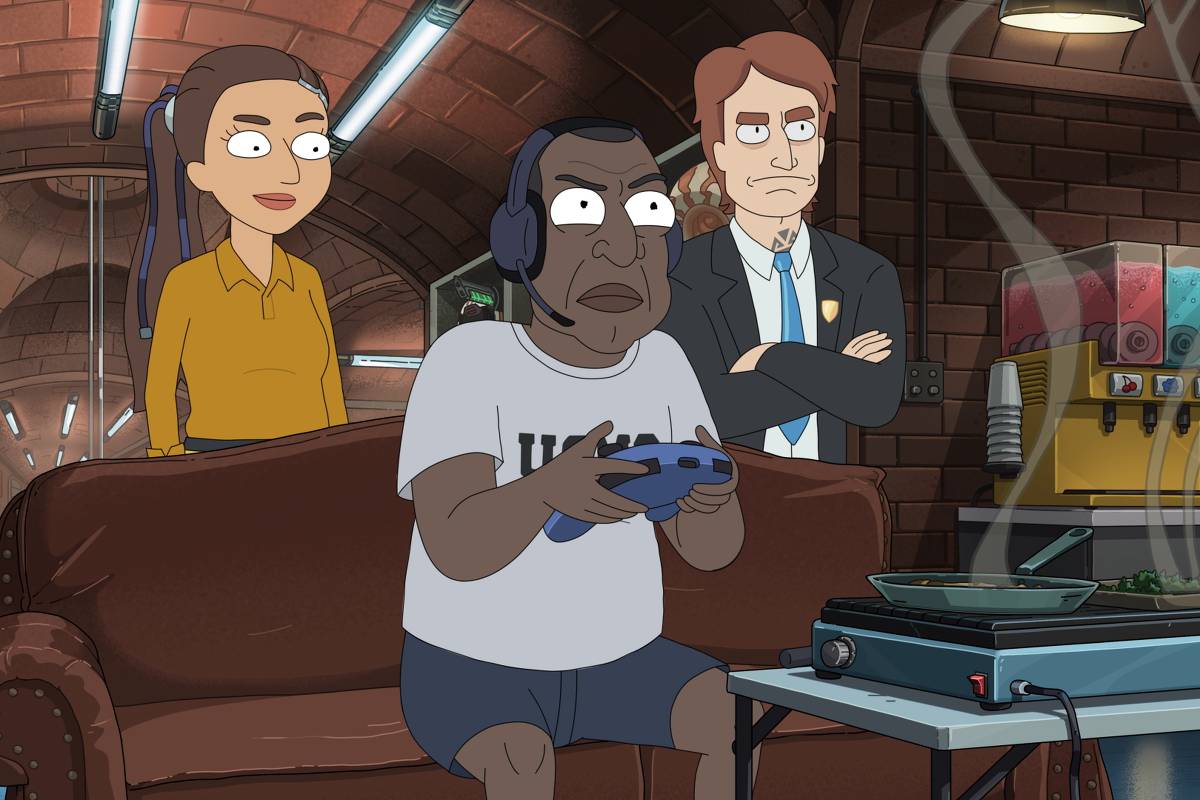 Cena da animação 'Presidente Curtis', do Adult Swim