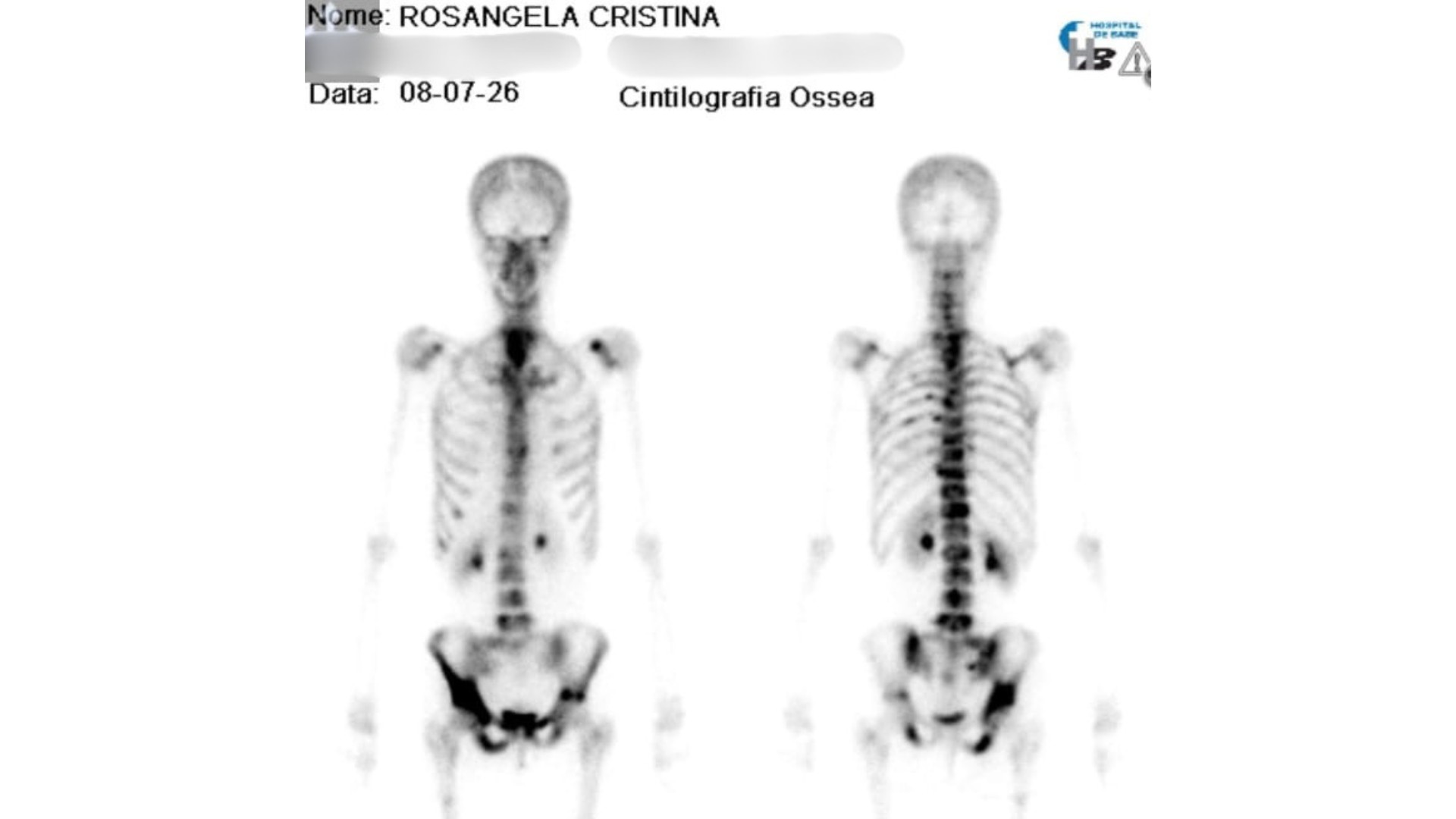 Exames médicos de Rosangela Cristina Ramiro Zabarella