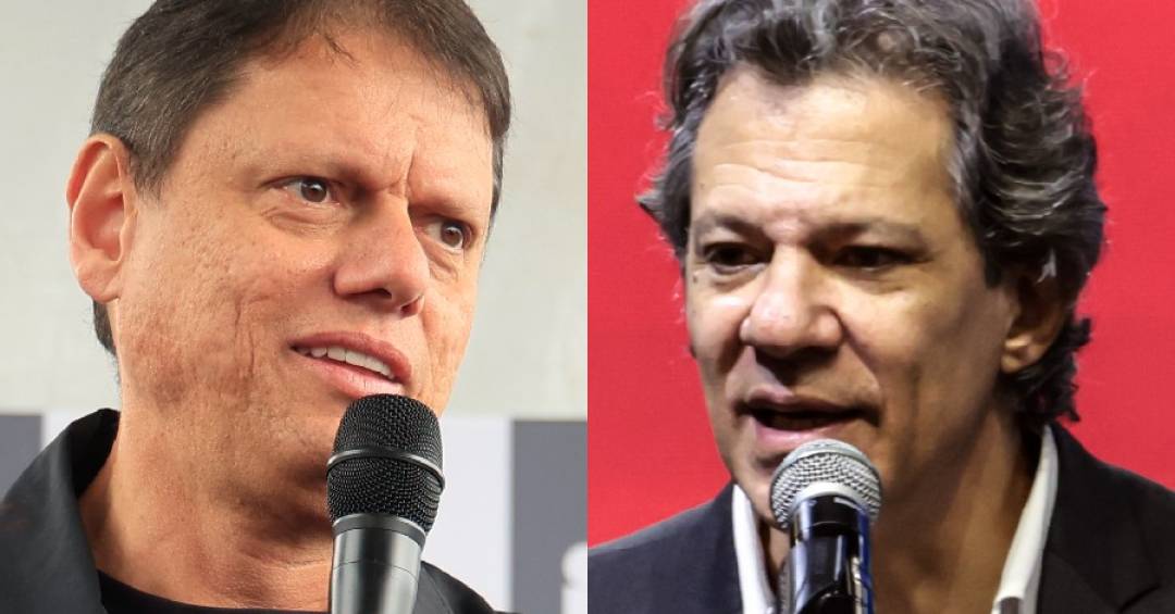 Tarcísio de Freitas e Fernando Haddad