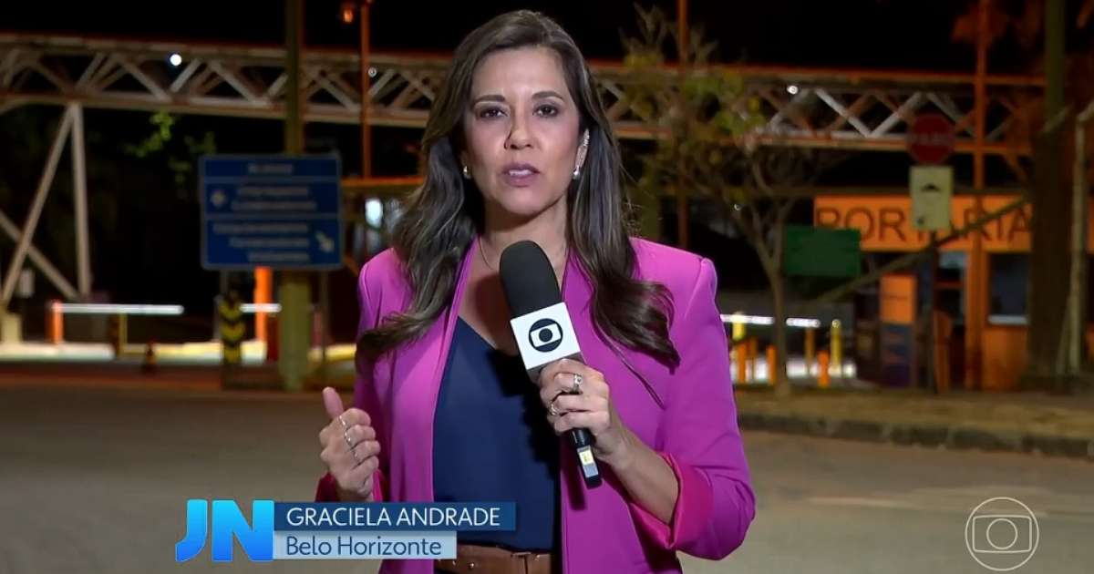 Repórter Graciela Andrade em matéria no Jornal Nacional