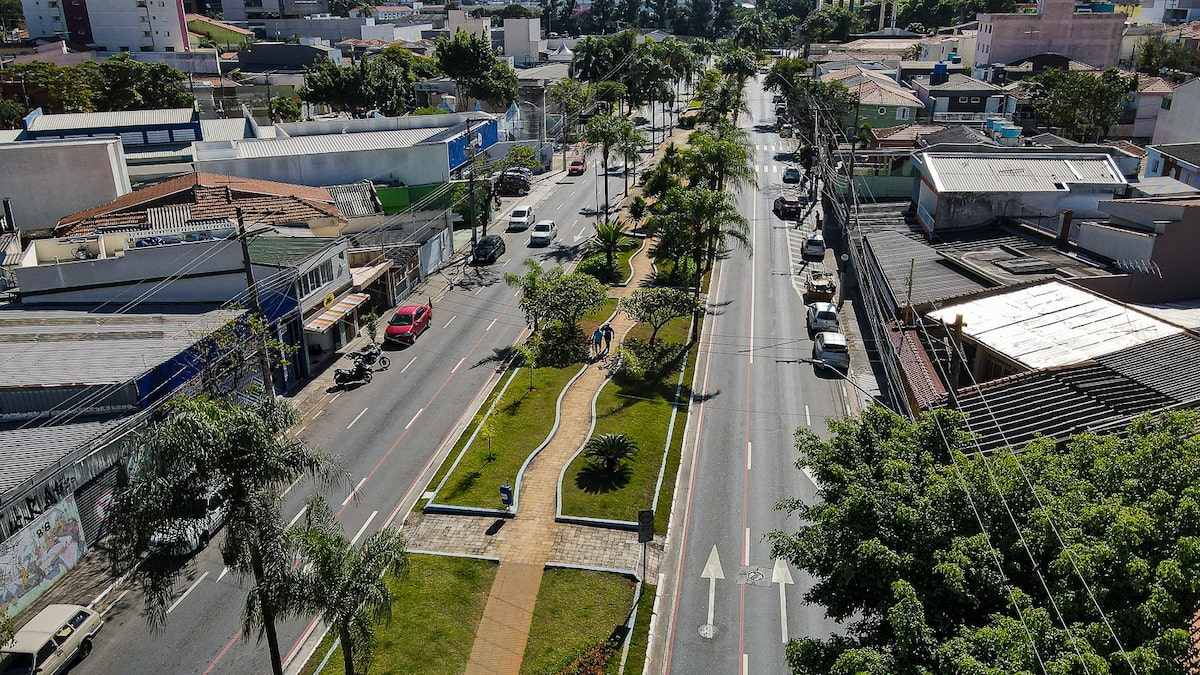 Vista urbana de São Caetano do Sul, no ABC paulista