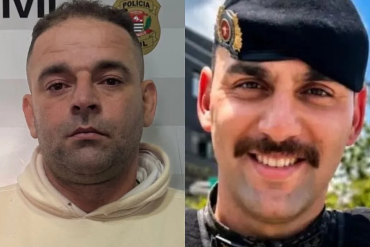 Luis Altino da Silva e o tenente Ronickson Pimentel dos Santos