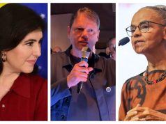 Simone Tebet, Marina Silva e Tarcísio de Freitas